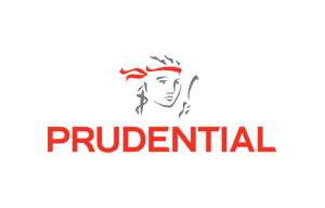 Logotipo de Prudential en los colores de su marca sobre un fondo transparente