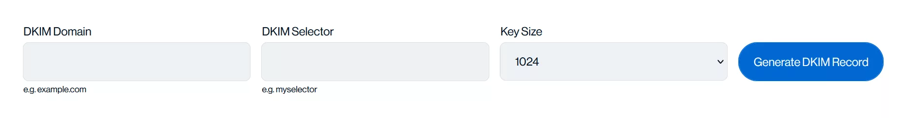 Herramienta generadora de claves DKIM | Sendmarc | Protección y seguridad DMARC