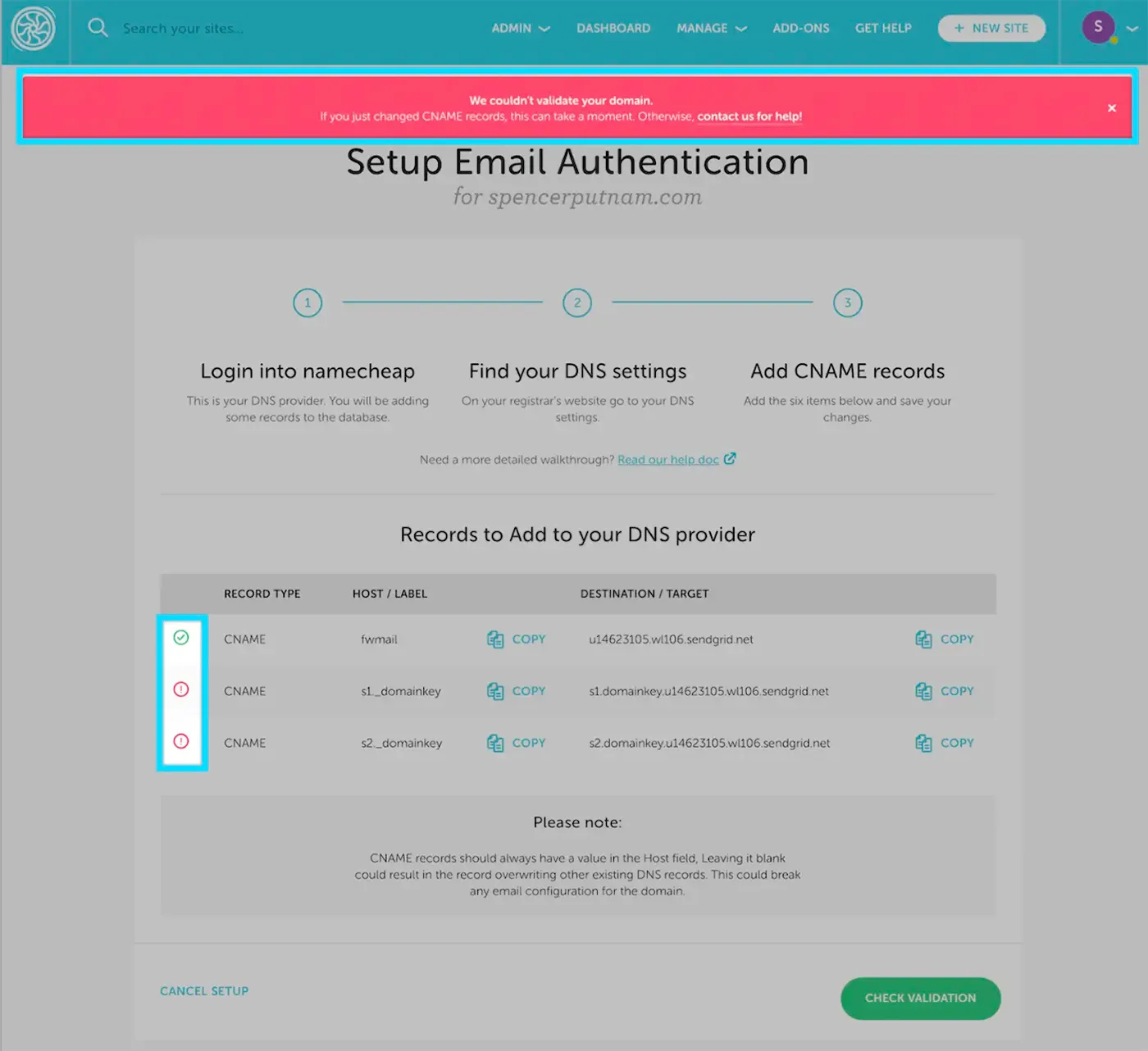Flywheel Dkim Screenshot 5