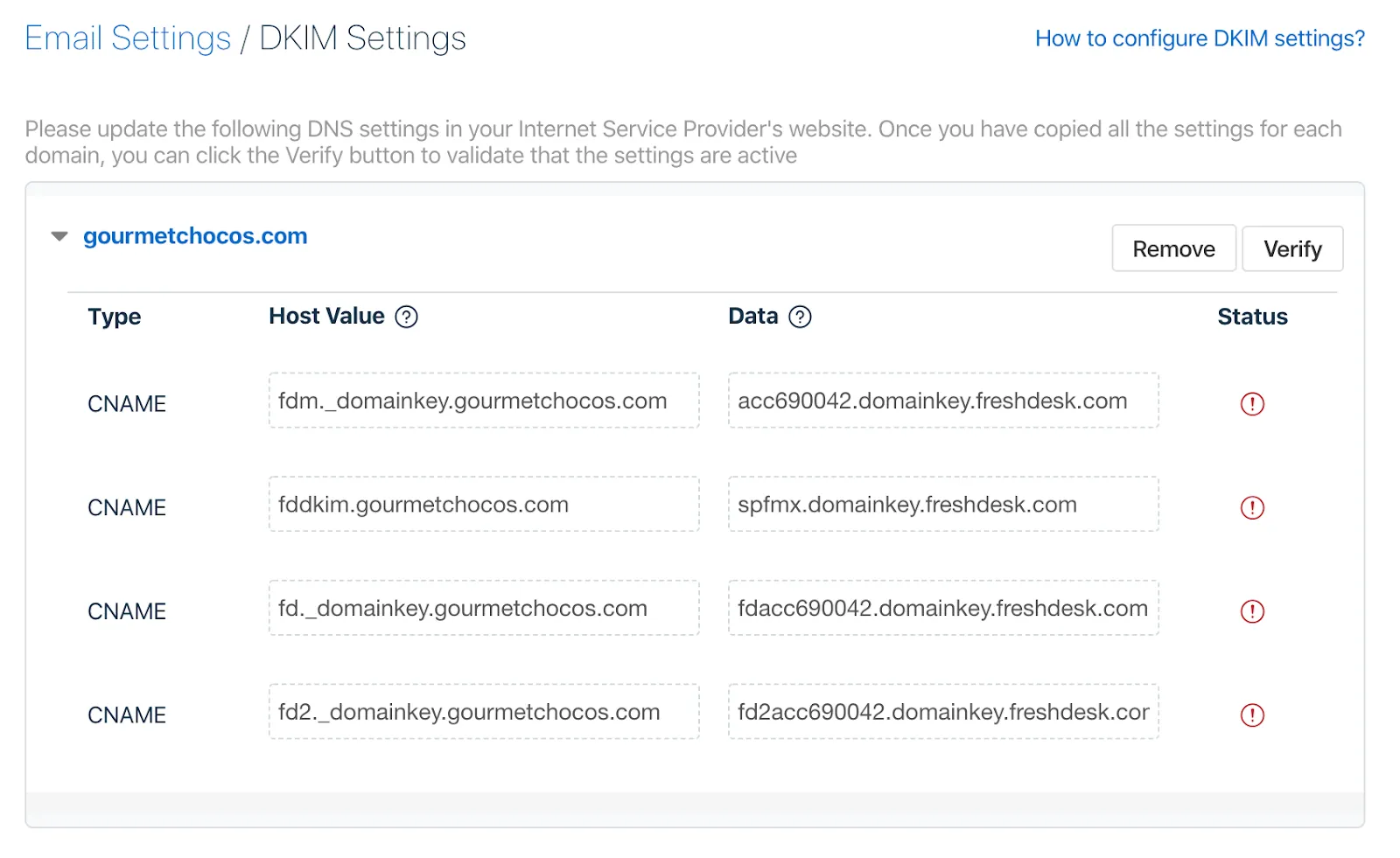 Freshservice Dkim Screenshot 1