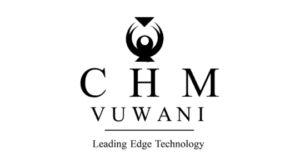 Logo de CHM Vuwani en escala de grises sobre un fondo transparente