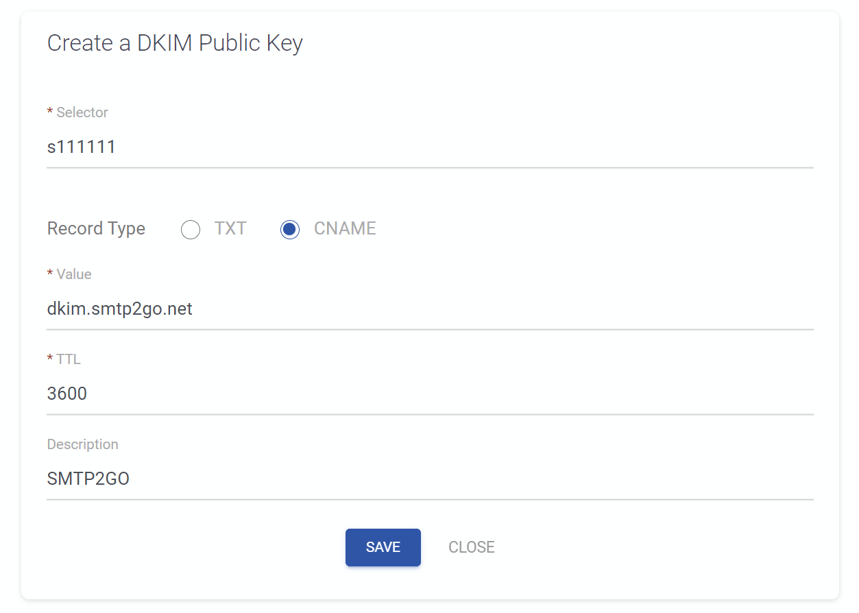 Smtp2Go Dkim Screenshot 3