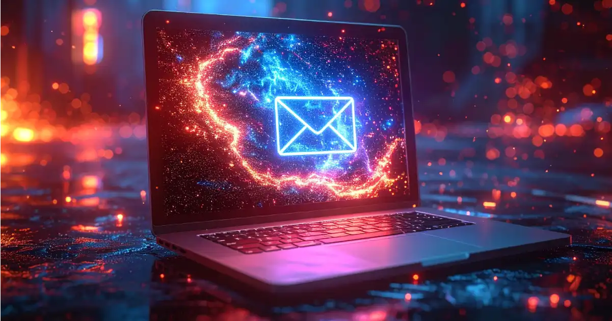 Digital Email On A Laptop Screen