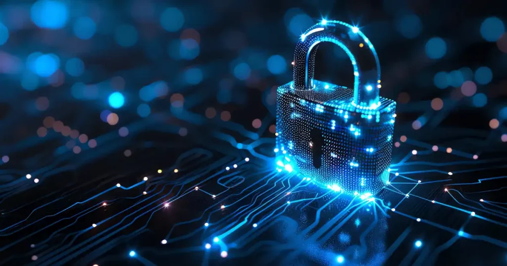 Candado digital que representa la protección de datos personales