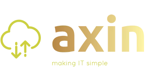 Axin Logo In Their Brand Colours On A Transparent Background