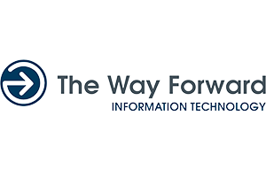 Logo de The Way Forward (Information Technology) en los colores de su marca sobre un fondo transparente - 3