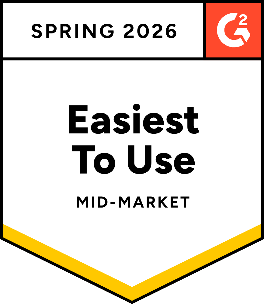 G2 Review Easiest To Use Badge Spring 2026