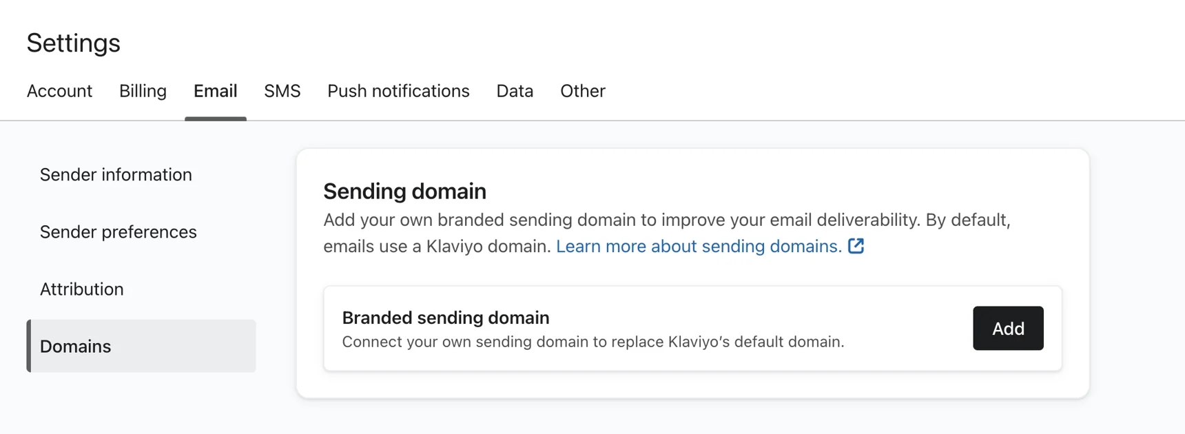 Klaviyo Dkim Screenshot 2