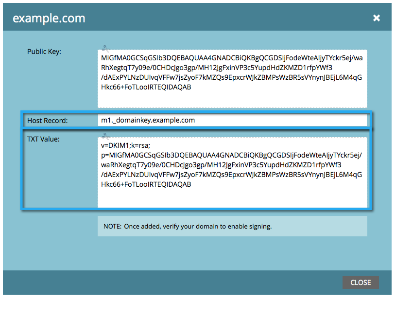 Marketo Dkim Screenshot 4