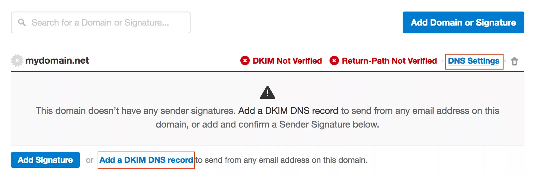 Captura de pantalla 1 de DKIM de Postmark