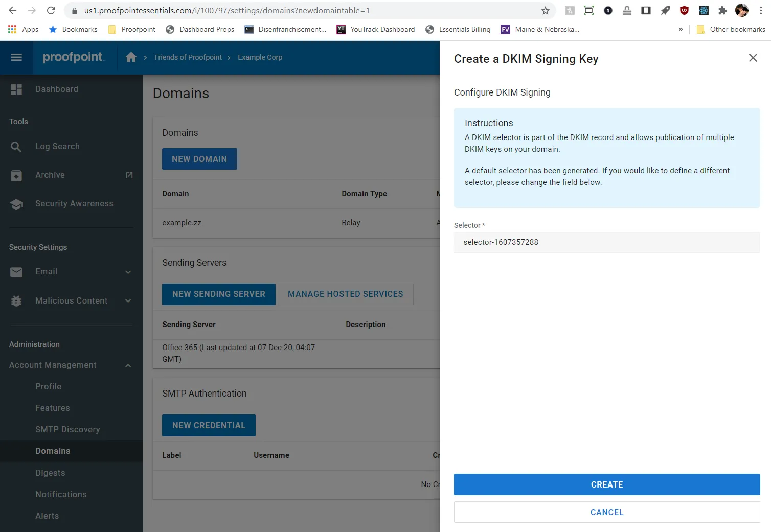 Proofpoint Dkim Screenshot 2
