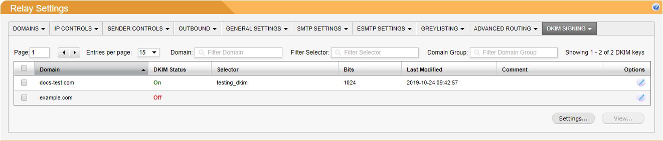 Spamtitan Dkim Screenshot 1