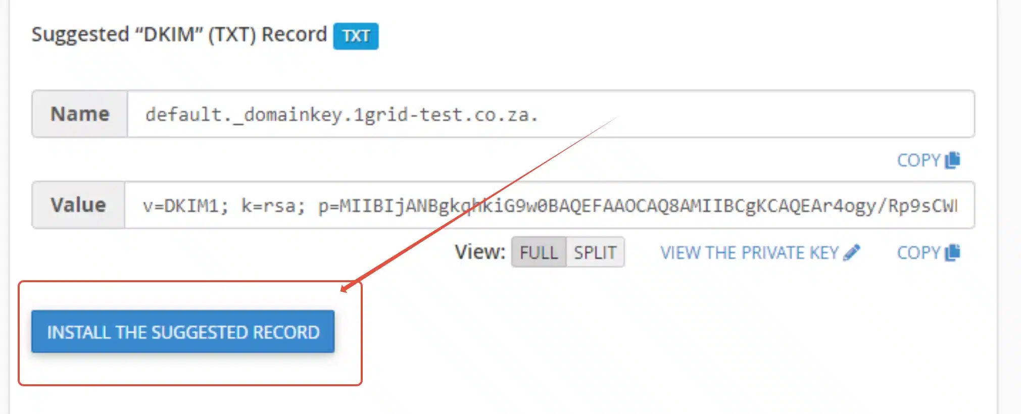 1-Grid Dkim Screenshot 3