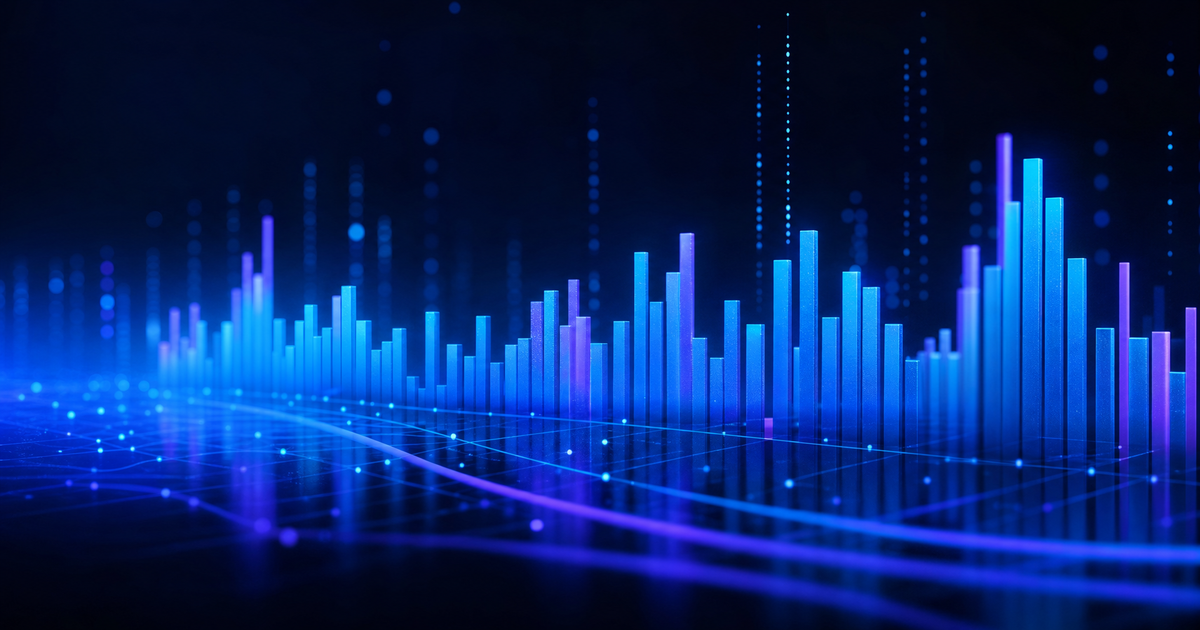 Digital data bar graph that represents reporting