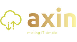 Axin Logo In Their Brand Colours On A Transparent Background