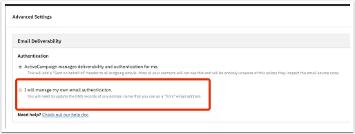 Activecampaign Dkim Screenshot 1