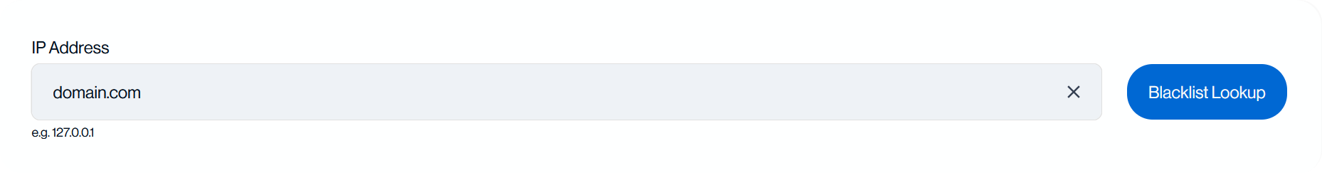 Sendmarc Blacklist Lookup Tool