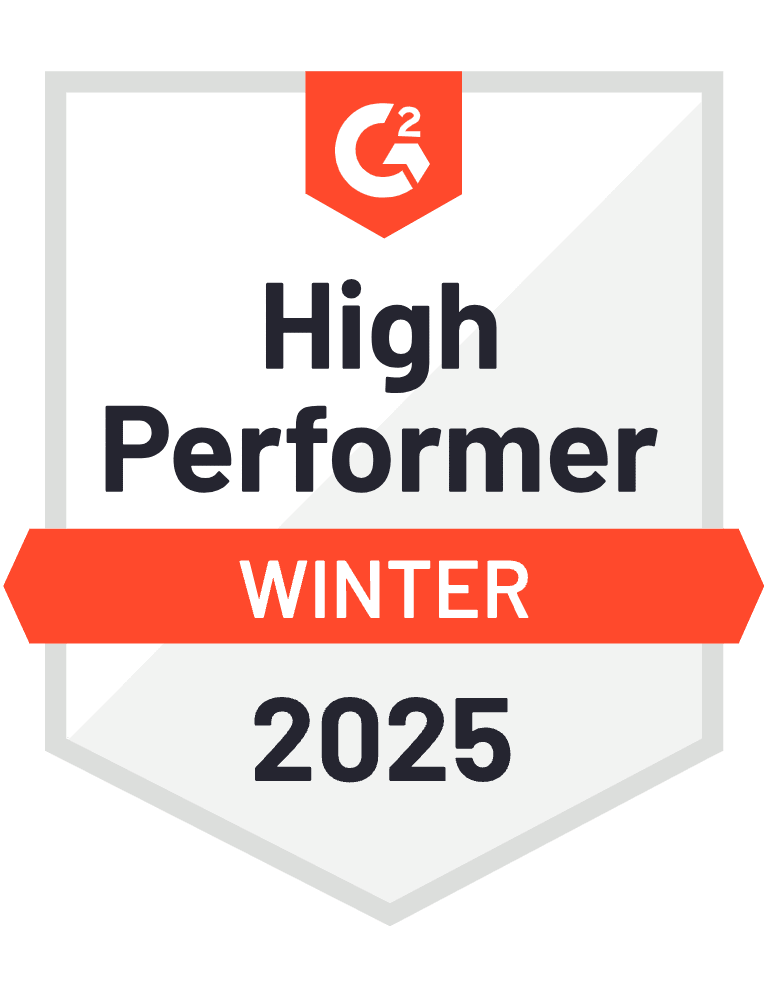 G2 High Performer Badge - Winter 2025