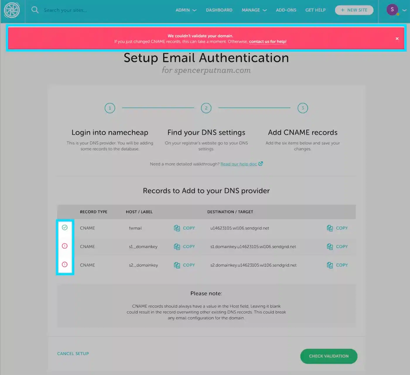 Flywheel Dkim Screenshot 5