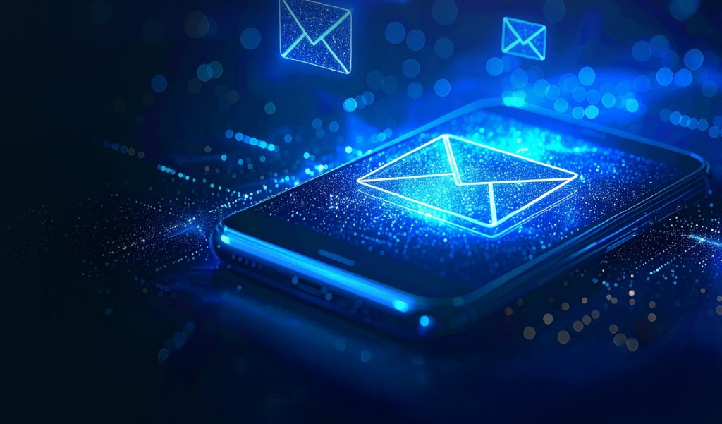 Email Hologram On Mobile Device