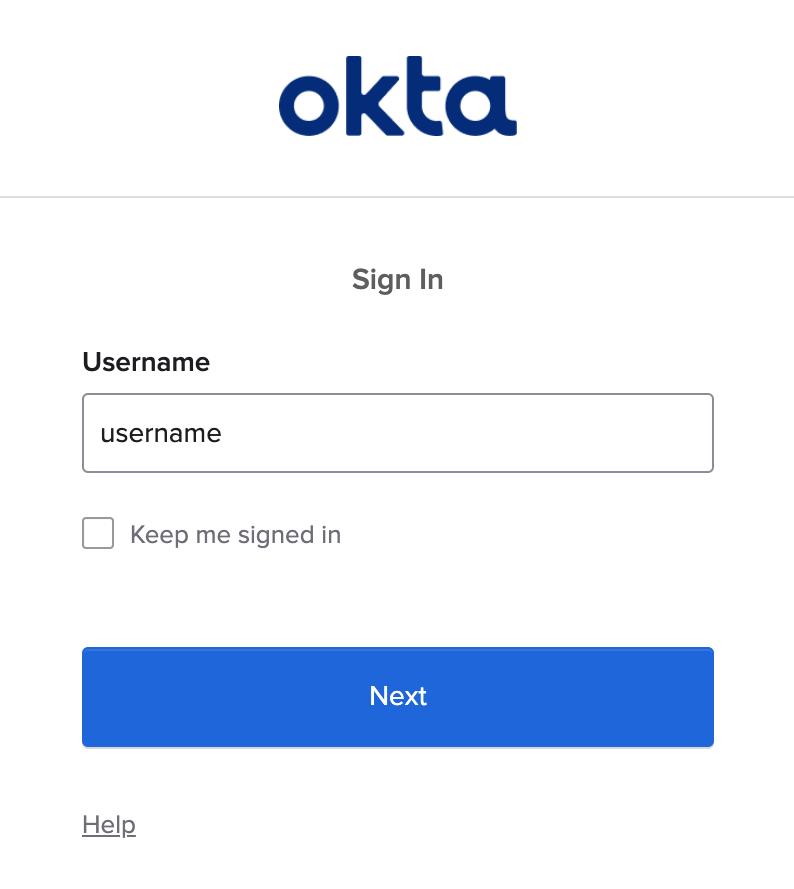 Okta Sign-On Page When Using Single Sign-On (Sso).