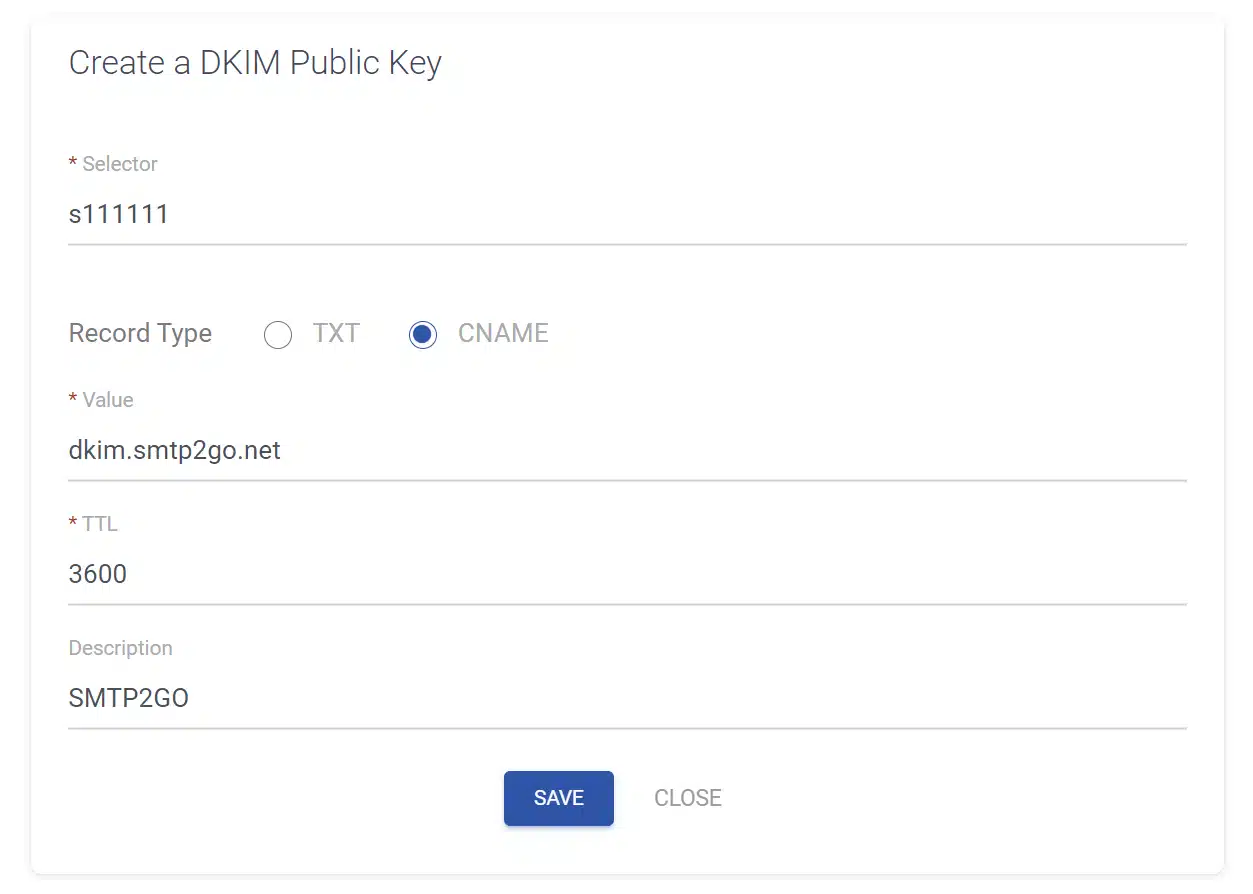 Smtp2Go Dkim Screenshot 3