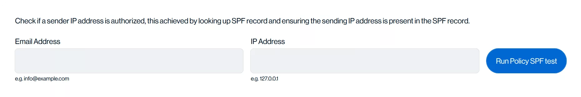 Spf Policy Tester Tool
