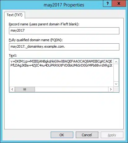 Trustwave Mailmarshall Dkim Screenshot 2