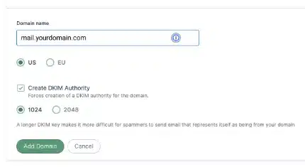 Mailgun Dkim Screenshot 1