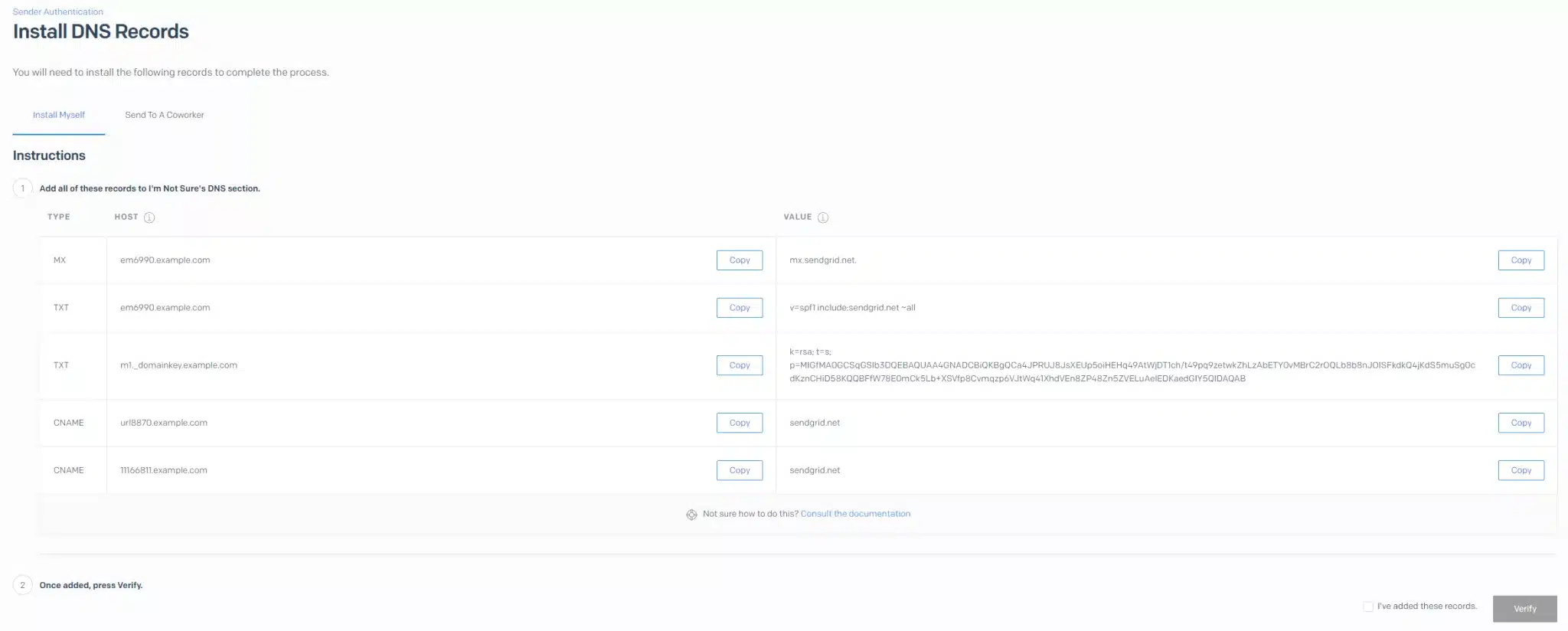 Sendgrid Dkim Screenshot 4